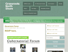 Tablet Screenshot of grassrootsnorthshore.com